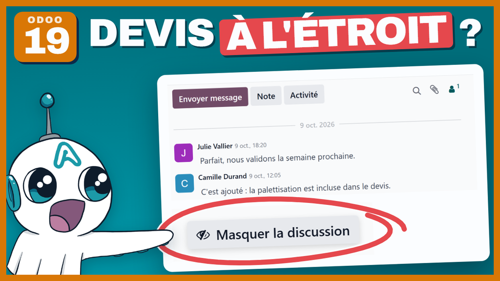 Masquer le panneau de discussion d'Odoo avec Tampermonkey