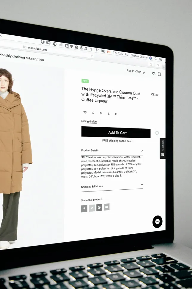 Exemple de site e-commerce